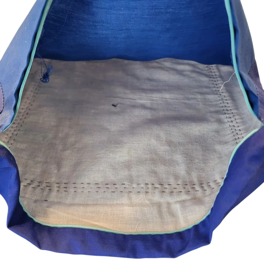 Handmade Pillow Cover Embroidered They Are Carrying Water Preparing Rice Zipper
